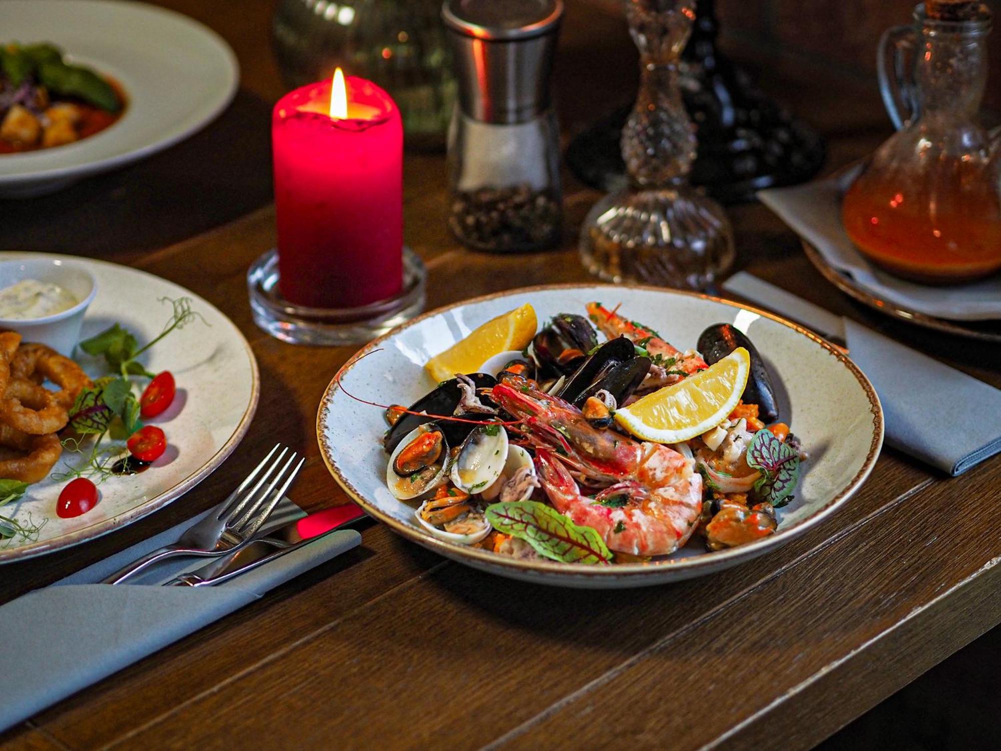Willa Port Ostroda Luaran gambar Seafood salad
