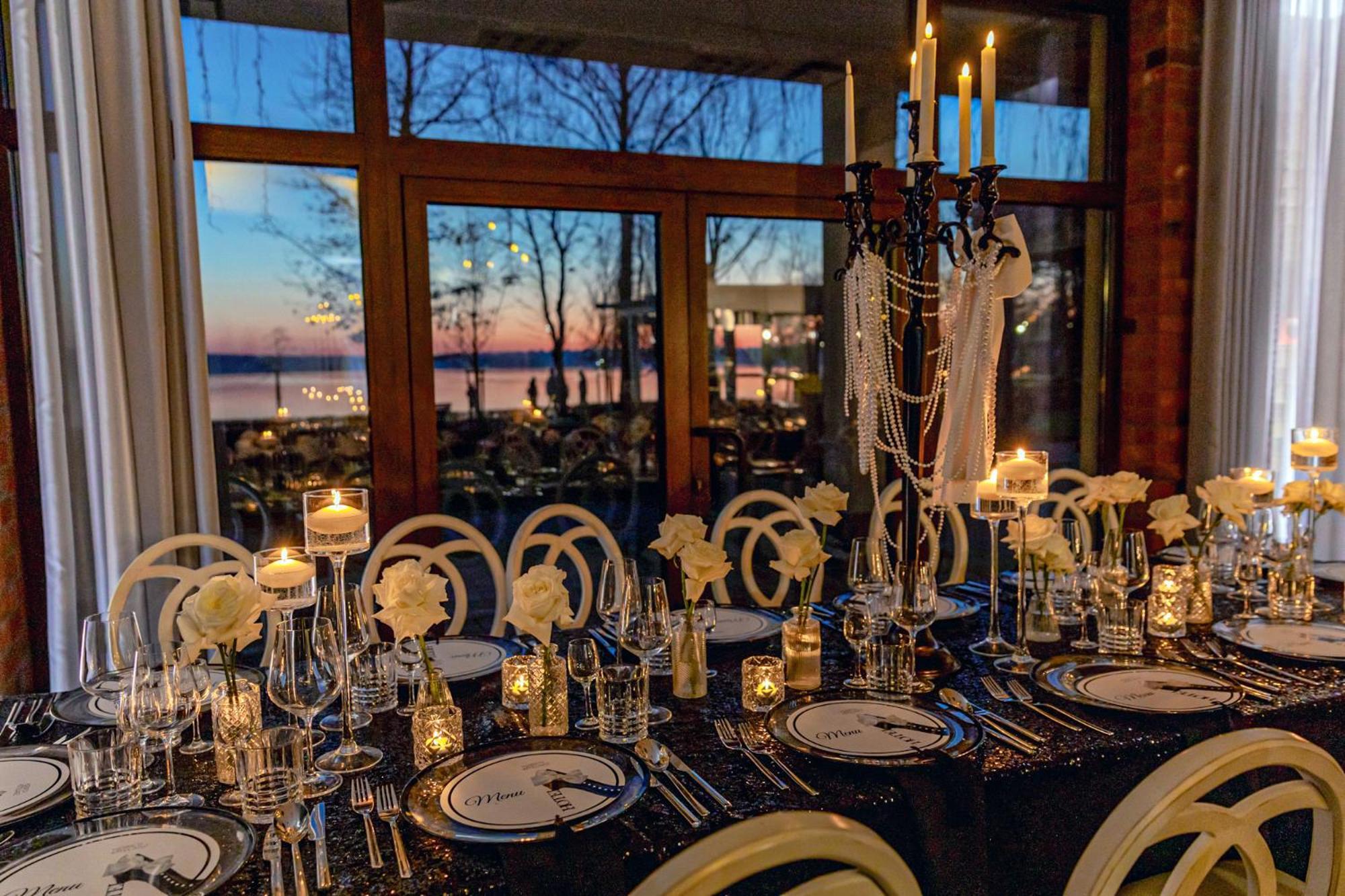 Willa Port Ostroda Luaran gambar The dining room at the 2018 G7 summit